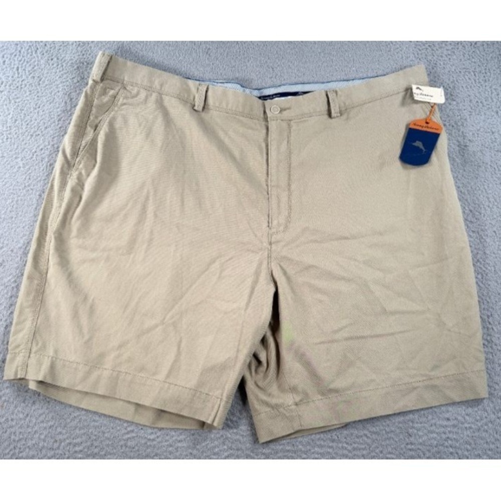 Tommy Bahama Ashore Thing Chino Shorts Mens 46R Khaki Flat Front NWT Big & Tall